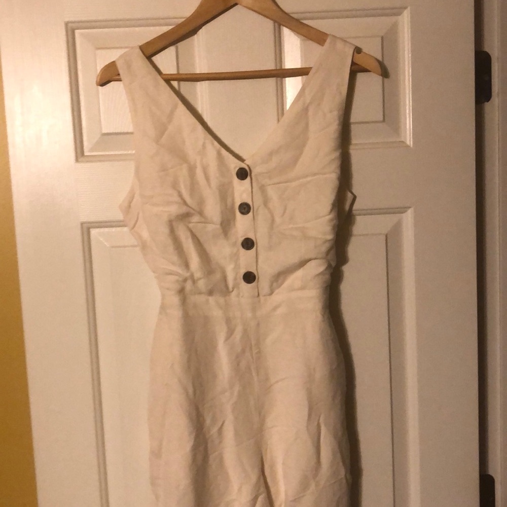 LOFT women’s sleeveless jumpsuit wide leg NWT